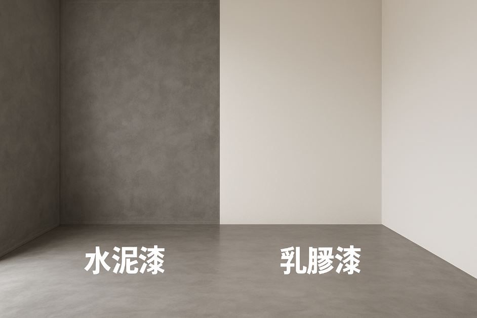 水泥漆 vs 乳膠漆怎麼選？差異、特色與裝潢選色指南